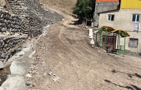 بهسازی و شروع آسفالت ریزی