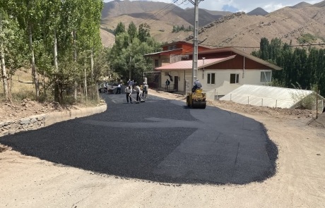 بهسازی و شروع آسفالت ریزی