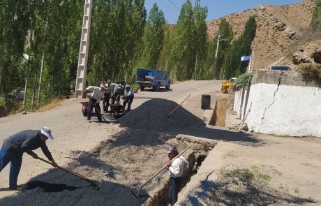 روز پایانی آسفالت ریزی